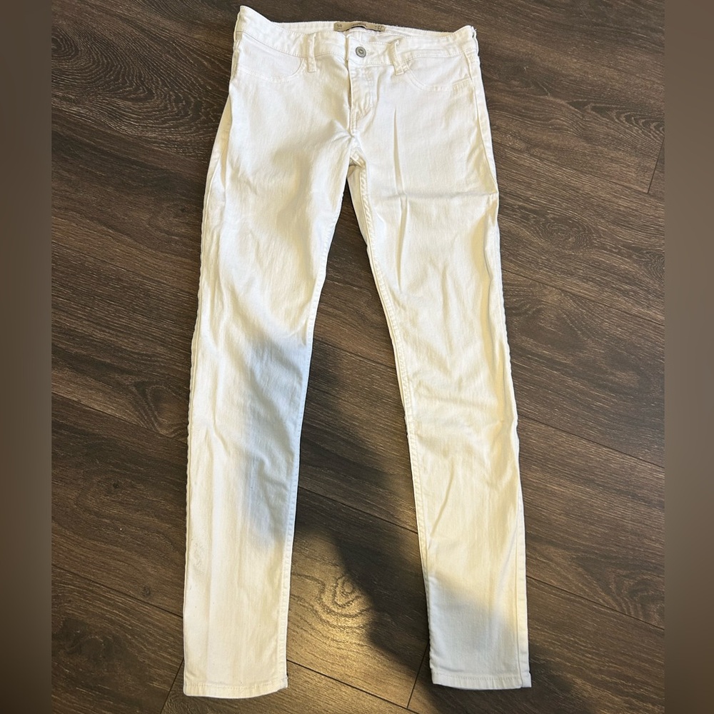 Hollister white jeans